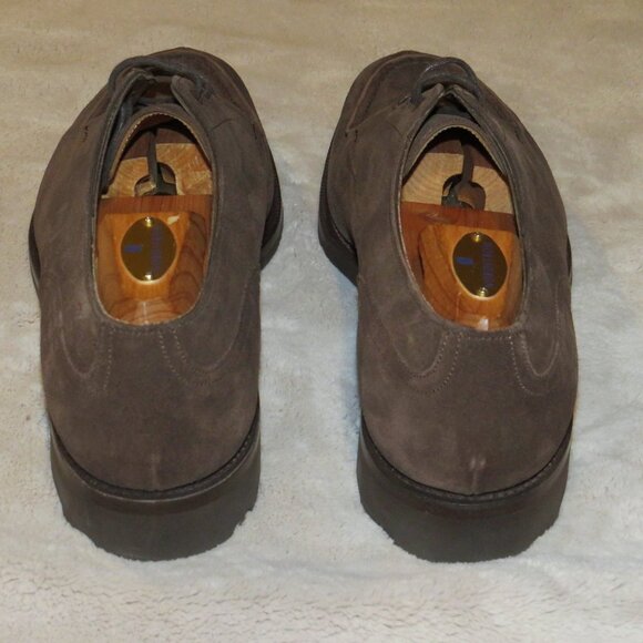 Edward Green Dover Ridgeway Sole Espresso Brown Suede Derby 8 E NWB - Picture 7 of 14